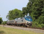 AMTK 189 leads train P080-26 past the CSX S 165 milepost